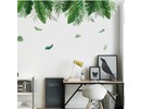 Muursticker tropisch decoratieve groene palmbladen stickers