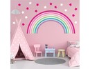 Muursticker regenboog kinderkamer