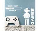 Muursticker gamer + game room loading combo deal