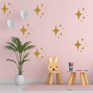 Muursticker sterren (2) print / patroon kinderkamer /babykamer Muursticker sterren (2) print / patroon kinderkamer /babykamer