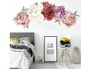 Muursticker pioenroos bloemen wanddecoratie