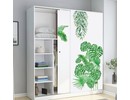 Muursticker decoratieve palmbladen groen wanddecoratie