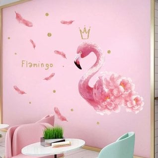 Verfijnen Zoek machine optimalisatie zuigen Muursticker flamingo roze kinderkamer kopen? Bestel online bij Stickerkamer  - Stickerkamer