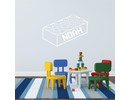 Muursticker lego steen naamsticker kinderkamer