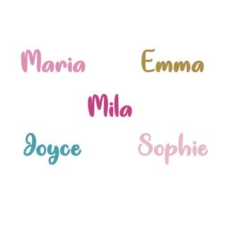 Muursticker naam unicorn stijl kinderkamer