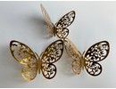 12 stuks gouden 3d vlinders muurdecoratie (6) 12 stuks gouden 3d vlinders muurdecoratie (6)