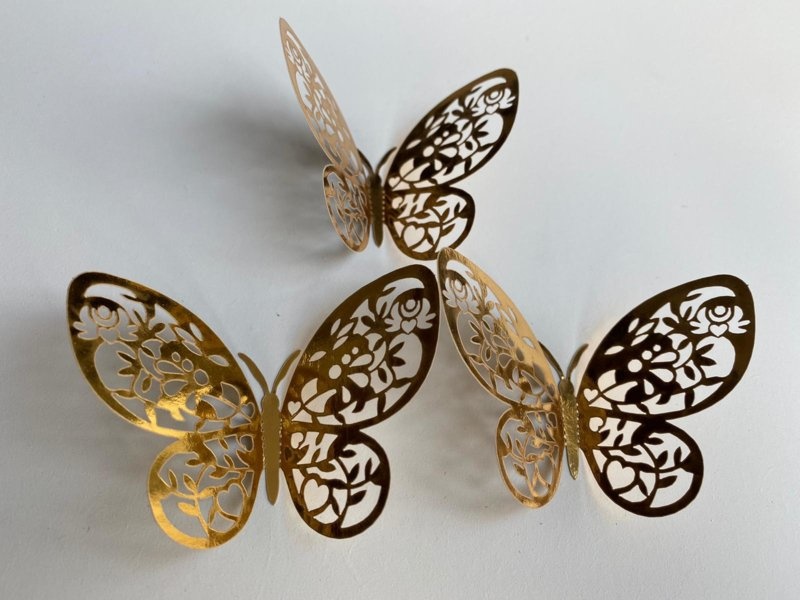 12 stuks gouden 3d vlinders muurdecoratie (6)