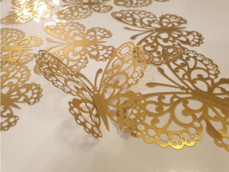 12 stuks gouden 3d vlinders muurdecoratie (7)