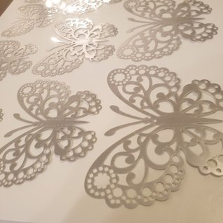 12 stuks zilveren 3d vlinders muurdecoratie (7)