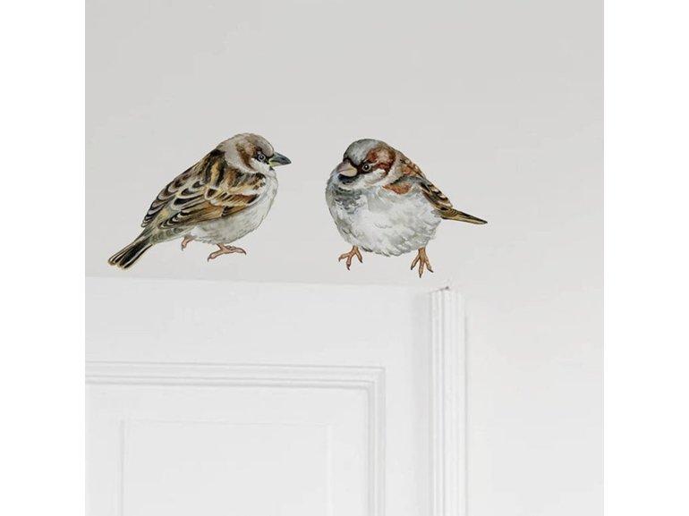 Muursticker vogels huismussen