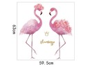 Muursticker flamingo roze kinderkamer