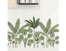 Muursticker bladeren tropisch decoratieve groene planten stickers