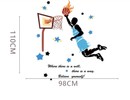 Muursticker basketbal kinderkamer jongen