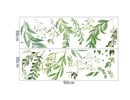 Muursticker bladeren decoratieve groene siertakken strook stickers