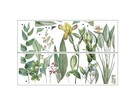 Muursticker bladeren decoratieve planten sierlijk groen