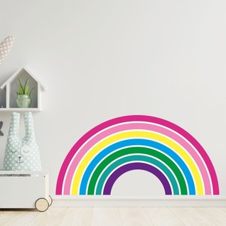 Muursticker regenboog kinderkamer