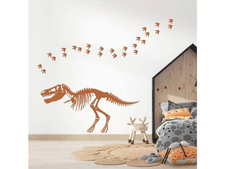 Muursticker dinosaurus skelet kinderkamer