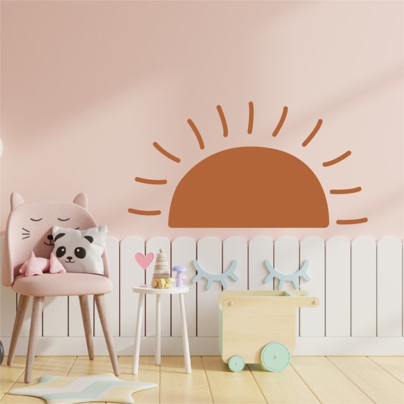 Muursticker boho zon XL kinderkamer