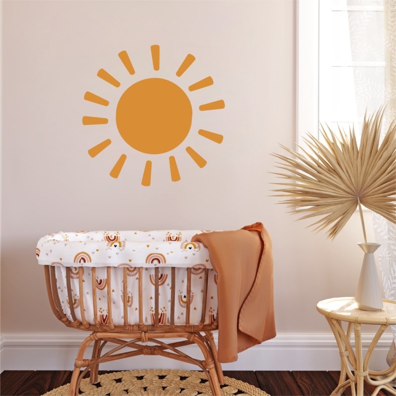 Boho zon muursticker kinderkamer