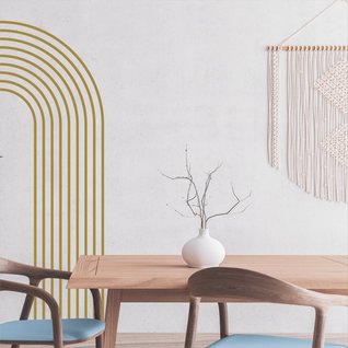Muursticker Boho  arch / halve bogen XL wanddecoratie