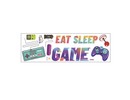 Muursticker gamer / gaming - eat sleep game jongenskamer