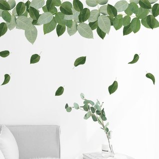 Muursticker blaadjes groene natuur stickers Muursticker blaadjes groene natuur stickers