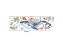 Muursticker walvis - goudvis - sealife
