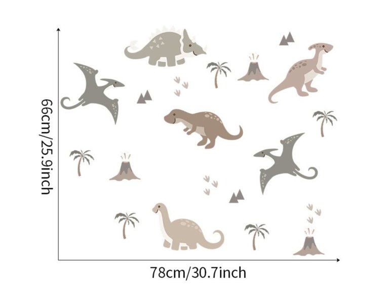 Muursticker dinosaurus kinderkamer