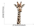 Muursticker jungle giraffe kop afrika