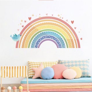 Muursticker regenboog kinderkamer