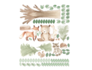 Muursticker boom met bosdieren kinderkamer