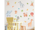 Muursticker Jungle dieren safari kinderkamer