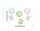 Muursticker beesten / dieren ballon babykamer