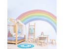 Muursticker regenboog aquarel waterverf stijl XXL kinderkamer