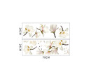 Muursticker magnolia bloemen op tak wit decoratie