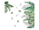 Muursticker jungle tropische planten groene decoratie stickers