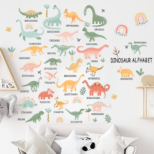 Muursticker dino's kinderkamer jongen Muursticker dino's kinderkamer jongen