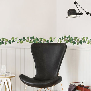 Muursticker planten bladeren strook botanisch