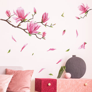 Muursticker tak bloesem muurdecoratie