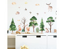 Muursticker dieren in het bos babykamer / kinderkamer