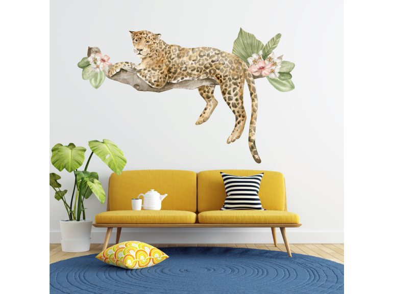 Muursticker jungle cheetah safari  wand decoratie stickers