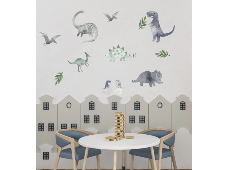 Muursticker dinosaurus kinderkamer jongen