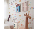 Muursticker glow in the dark regenbogen kinderkamer