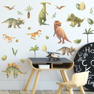 Muursticker dinosaurussen kinderkamer Muursticker dinosaurussen kinderkamer