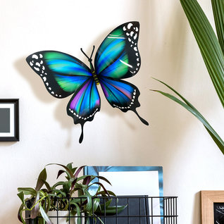 Buurt pijn Afstoting Muursticker wanddecoratie 3d vlinder XL blauw | Stickerkamer.nl -  Stickerkamer