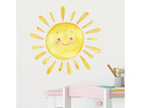 Muursticker zon vrolijk gezicht kinderkamer