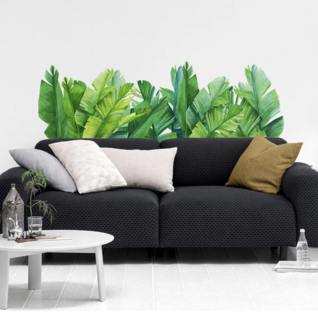 Muursticker palm bladeren groen Muursticker palm bladeren groen