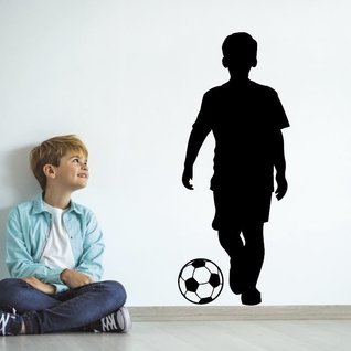Muursticker voetbal jongen Muursticker voetbal jongen