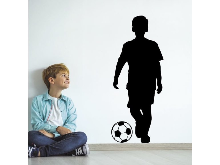 Muursticker voetbal jongen kinderkamer