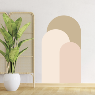 Muursticker minimalistische boho bogen